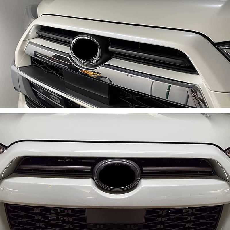 Kolya Matte Black Front Center Grille Insert Cover Trim Blackout Emblem Kit for Toyota 4runner Accessories 2020 2021 2022 2023 2024 - Image 3